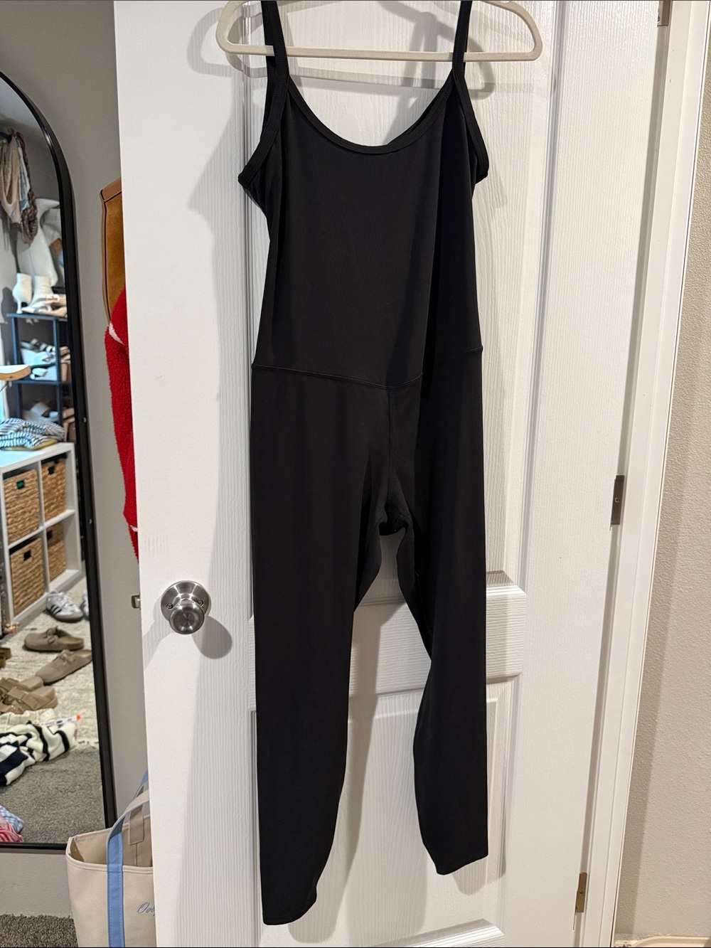 All in Motion ribbed Women's Black Sleeveless Jumpsuit